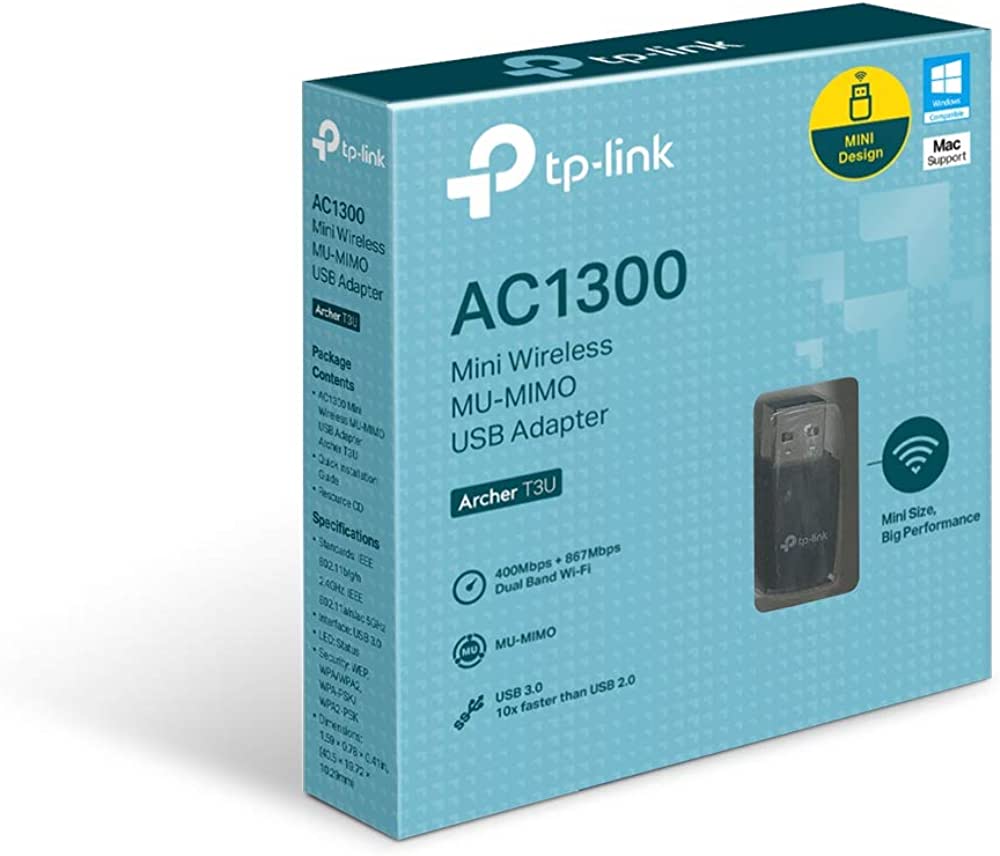 SCHEDA-DI-RETE-WIRELESS-USB-3.0-TP-LINK-T3U-AC1300-DUAL-BAND-USB-3.0-1T1R